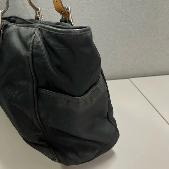 Coach 5173 Nylon Large Black Tote Bag - Picture 5 of 13